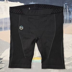 NWOT Under Armour Rush Run Celliant Heatgear Compression Shorts XL Black